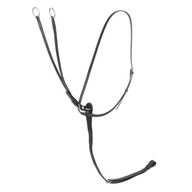 Martingala Stübben con anillos Negro