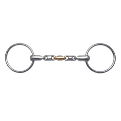 Mors de 2 anillos Stübben 2457 Waterford Max Relax con junta de cobre blando cañón de 16 mm