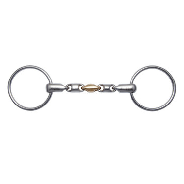 Mors de 2 anillos Stübben 2457 Waterford Max Relax con junta de cobre blando cañón de 16 mm