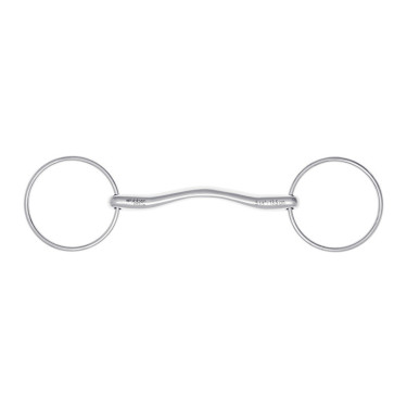 Muserola recta de 2 anillas Stübben 2429 Fine Line acero inoxidable cañón 14 mm