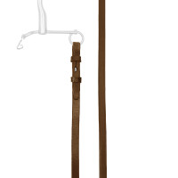 Riendas de filete Stübben de cuero planas y estrechas Ébano