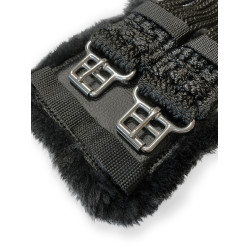 Cinch Stübben de cuerda con almohadillas acolchadas y hebillas de acero inoxidable Negro