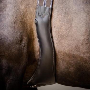 Cinch Stübben de cuero Contornos elásticos en ambos lados Ébano