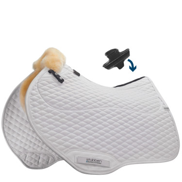 Alfombra de salto de obstáculos Stübben de piel de cordero Streamline Close Contact Blanco