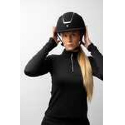 Casco de equitación Solara II Horze Negro / negro Casco de equitación Solara II Horze Negro / negro