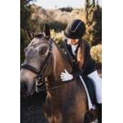 Casco de equitación Solara II Horze Negro / negro Casco de equitación Solara II Horze Negro / negro