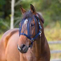 Frontalera antimoscas Horze Peacoat azul oscuro
