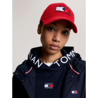 Gorra impermeable Tommy Hilfiger Equestrian Montreal Rojo feroz