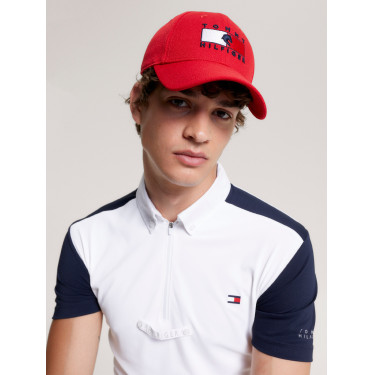 Gorra impermeable Tommy Hilfiger Equestrian Montreal Rojo feroz Gorra impermeable Tommy Hilfiger Equestrian Montreal Rojo feroz