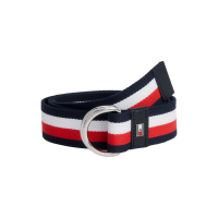 Cinturón Tommy Hilfiger Equestrian Global Stripe hombre Azul marino