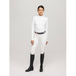 Camisa de concurso Tommy Hilfiger Equestrian Charlotte de manga larga para mujer Blanco Camisa de concurso Tommy Hilfiger Equestrian Charlotte de manga larga para mujer Blanco