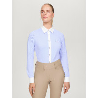 Camisa Tommy Hilfiger Equestrian Essex Stretch Oxford de manga larga para mujer Multicolor Camisa Tommy Hilfiger Equestrian Essex Stretch Oxford de manga larga para mujer Multicolor