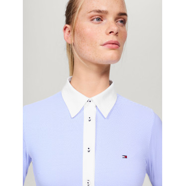Camisa Tommy Hilfiger Equestrian Essex Stretch Oxford de manga larga para mujer Camisa Tommy Hilfiger Equestrian Essex Stretch Oxford de manga larga para mujer