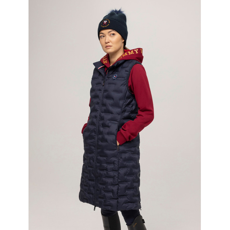 Chaleco acolchado sin mangas Tommy Hilfiger Equestrian Maine Puffer para mujer Chaleco acolchado sin mangas Tommy Hilfiger Equestrian Maine Puffer para mujer