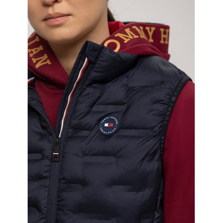 Chaleco acolchado sin mangas Tommy Hilfiger Equestrian Maine Puffer para mujer Chaleco acolchado sin mangas Tommy Hilfiger Equestrian Maine Puffer para mujer