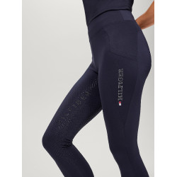 Legging Tommy Hilfiger Equestrian Amber de talle alto full grip para mujer Azul marino