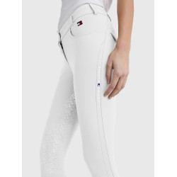 Pantalón Clásico Tommy Hilfiger Equestrian mujer Blanco Pantalón Clásico Tommy Hilfiger Equestrian mujer Blanco