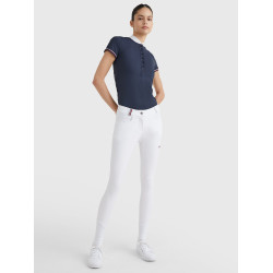 Pantalón Clásico Tommy Hilfiger Equestrian mujer Blanco Pantalón Clásico Tommy Hilfiger Equestrian mujer Blanco
