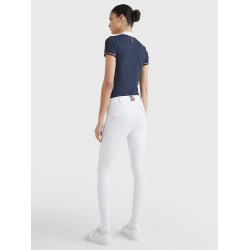 Pantalón Clásico Tommy Hilfiger Equestrian mujer Blanco Pantalón Clásico Tommy Hilfiger Equestrian mujer Blanco