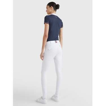Pantalón Clásico Tommy Hilfiger Equestrian mujer Blanco Pantalón Clásico Tommy Hilfiger Equestrian mujer Blanco