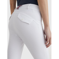 Pantalón Clásico Tommy Hilfiger Equestrian mujer Blanco Pantalón Clásico Tommy Hilfiger Equestrian mujer Blanco