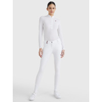 Pantalón Tommy Hilfiger Equestrian Classic mujer con grip en las rodillas Beige