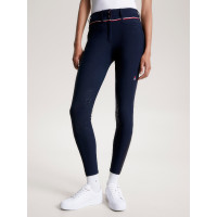 Pantalón Tommy Hilfiger Equestrian Geneva con grip en las rodillas para mujer Azul marino