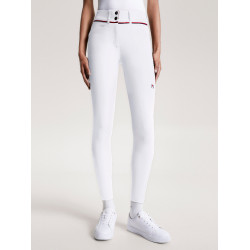 Pantalón Tommy Hilfiger Equestrian Geneva con grip en las rodillas para mujer Blanco