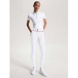 Pantalón Tommy Hilfiger Equestrian Geneva con grip en las rodillas para mujer Blanco