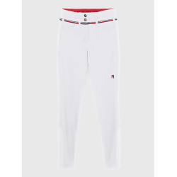 Pantalón Tommy Hilfiger Equestrian Geneva con grip en las rodillas para mujer Blanco