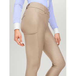 Pantalón Tommy Hilfiger Equestrian Highland Hybrid mujer full grip Beige temporada