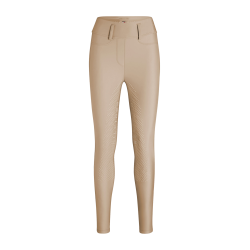 Pantalón Tommy Hilfiger Equestrian Highland Hybrid mujer full grip Beige temporada