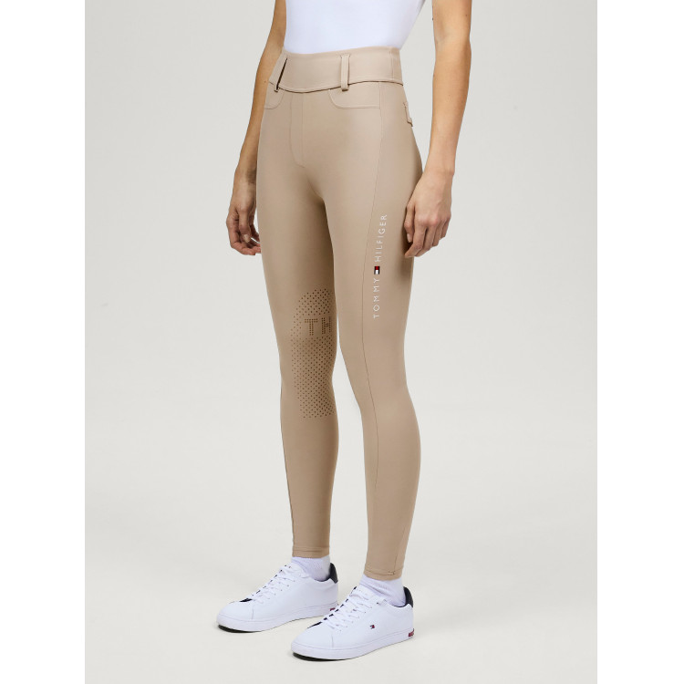 Pantalón Tommy Hilfiger Equestrian Highland Hybrid para mujer con grip en las rodillas Pantalón Tommy Hilfiger Equestrian Highland Hybrid para mujer con grip en las rodillas