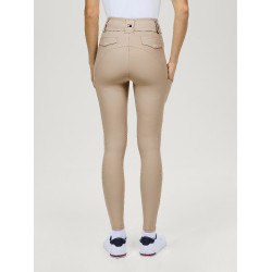 Pantalón Tommy Hilfiger Equestrian Highland Hybrid para mujer con grip en las rodillas Beige temporada