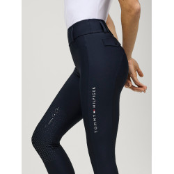 Pantalón Tommy Hilfiger Equestrian Highland Hybrid para mujer con grip en las rodillas Azul marino