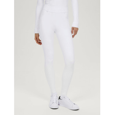 Pantalón Tommy Hilfiger Equestrian Highland Hybrid para mujer con grip en las rodillas Blanco