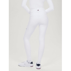 Pantalón Tommy Hilfiger Equestrian Highland Hybrid para mujer con grip en las rodillas Blanco