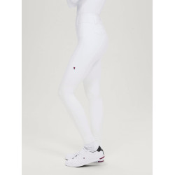 Pantalón Tommy Hilfiger Equestrian Highland Hybrid para mujer con grip en las rodillas Blanco