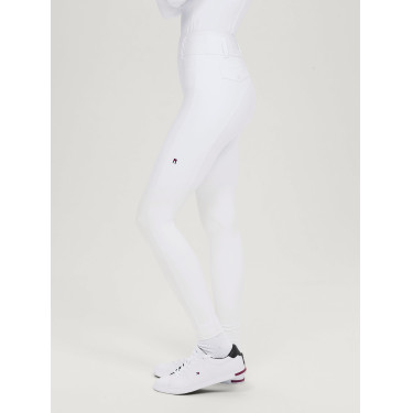Pantalón Tommy Hilfiger Equestrian Highland Hybrid para mujer con grip en las rodillas Blanco