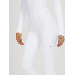 Pantalón Tommy Hilfiger Equestrian Highland Hybrid para mujer con grip en las rodillas Blanco