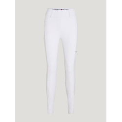 Pantalón Tommy Hilfiger Equestrian Highland Hybrid para mujer con grip en las rodillas Blanco