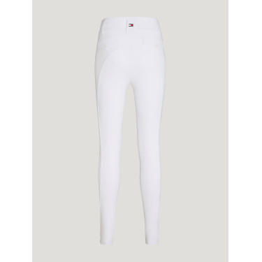 Pantalón Tommy Hilfiger Equestrian Highland Hybrid para mujer con grip en las rodillas Blanco