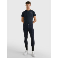 Pantalón Tommy Hilfiger Equestrian Pro hombre con grip en las rodillas Blanco