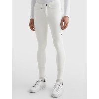 Pantalón Tommy Hilfiger Equestrian Pro hombre con grip en las rodillas Blanco