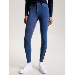 Pantalón Tommy Hilfiger Equestrian Queens Denim mujer full grip