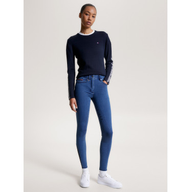 Pantalón Tommy Hilfiger Equestrian Queens Denim mujer full grip Pantalón Tommy Hilfiger Equestrian Queens Denim mujer full grip