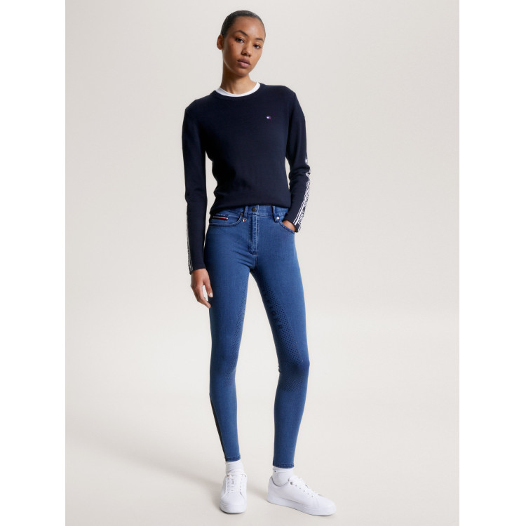 Pantalón Tommy Hilfiger Equestrian Queens Denim mujer full grip Pantalón Tommy Hilfiger Equestrian Queens Denim mujer full grip