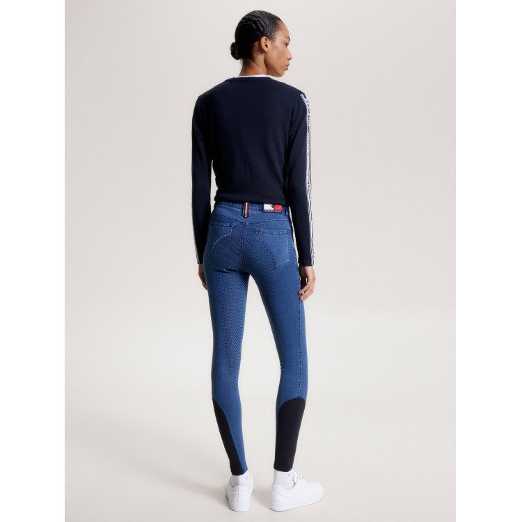 Pantalón Tommy Hilfiger Equestrian Queens Denim mujer full grip Pantalón Tommy Hilfiger Equestrian Queens Denim mujer full grip