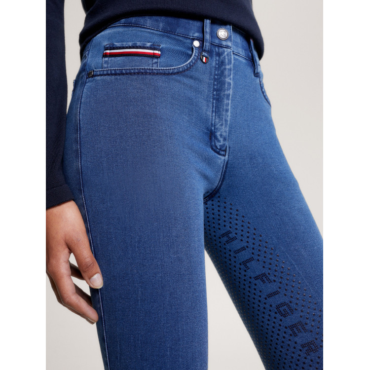 Pantalón Tommy Hilfiger Equestrian Queens Denim mujer full grip Pantalón Tommy Hilfiger Equestrian Queens Denim mujer full grip