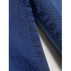 Pantalón Tommy Hilfiger Equestrian Queens Denim mujer full grip Herencia Azul